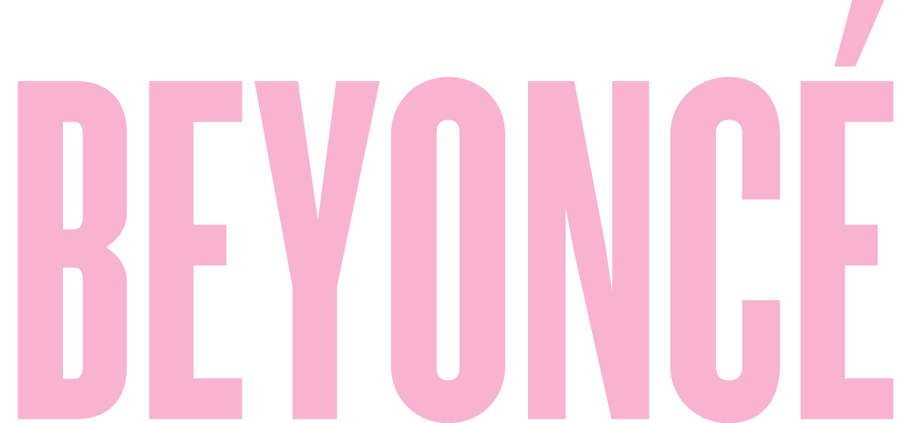 beyonce pink font flawless